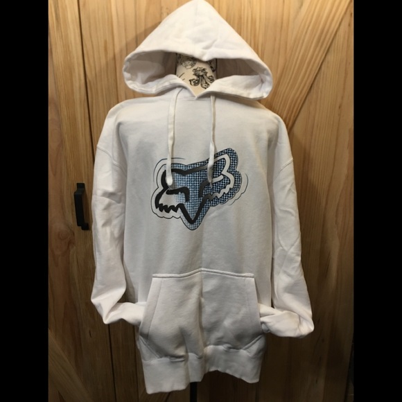 white fox racing hoodie